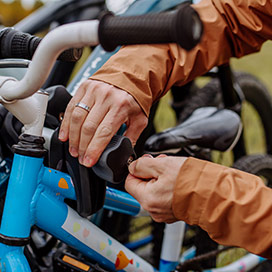 Fahrrad absperren