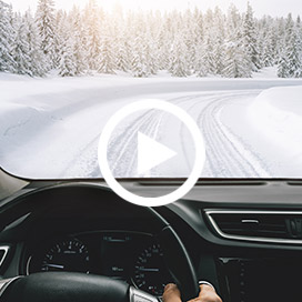 autofahren auf schnee im winter