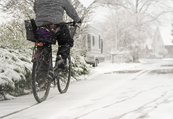 fahrrad fahren winter