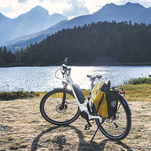 fahrrad am see
