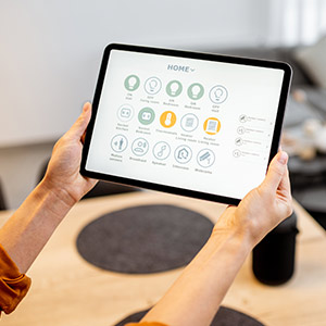 tablet steuert smart home